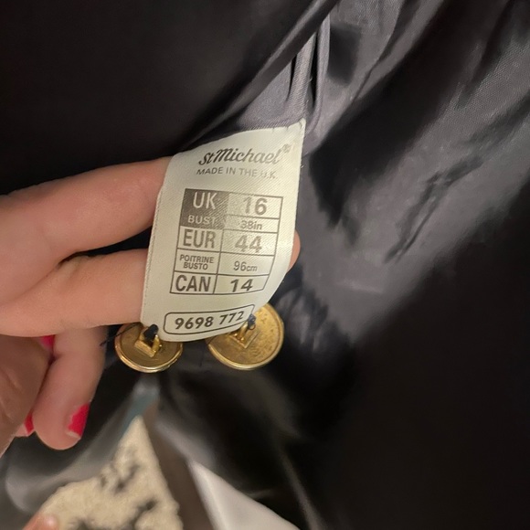 VINTAGE Marks and Spencer Wool Blazer - Picture 5 of 6